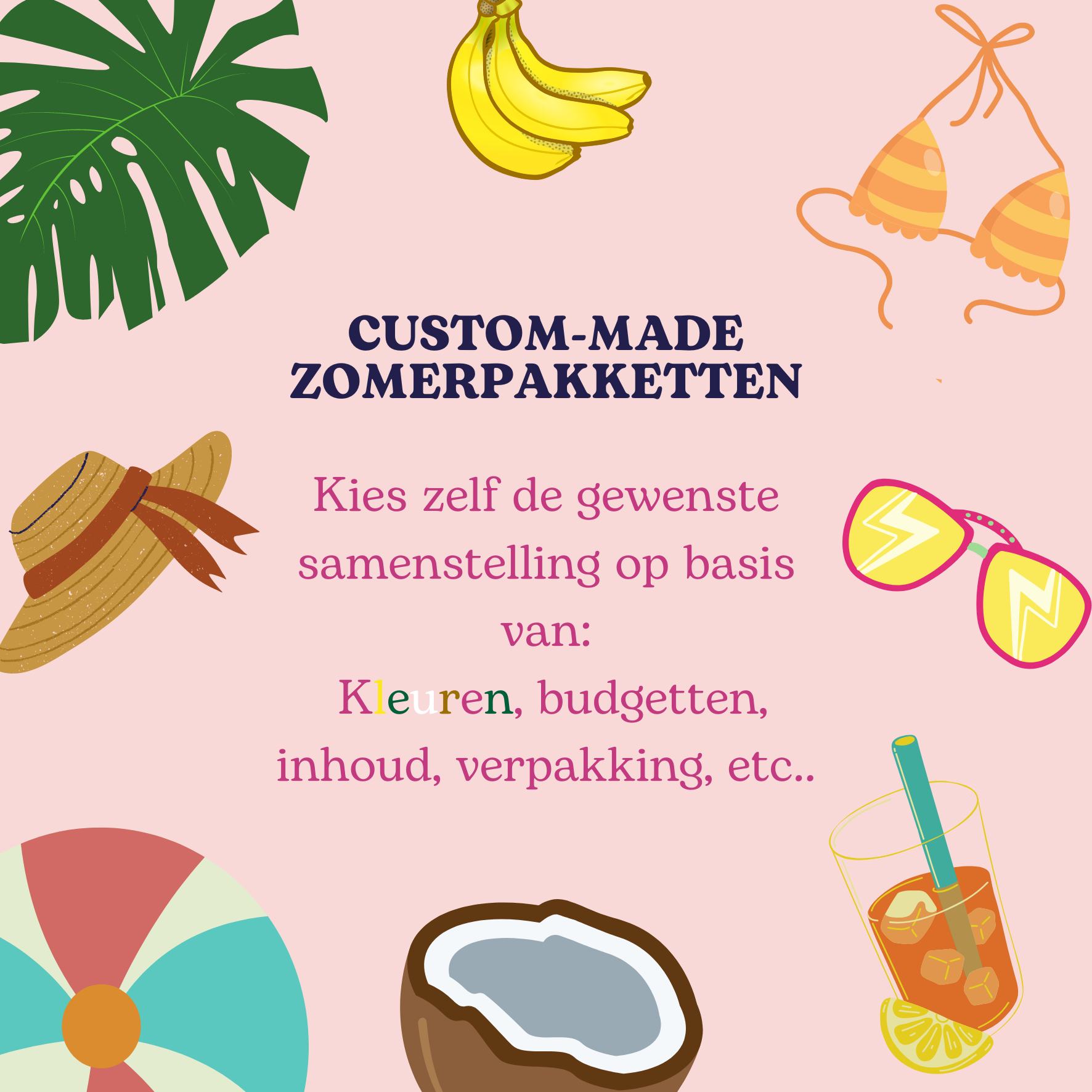 …Eigen zomerpakket samenstellen Custommade zomerpakket Sanders Gifts Zomerpakketten