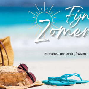 A5 gepersonaliseerde zomerkaart Fijne zomer!