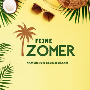 A5 gepersonaliseerde zomerkaart ”Fijne zomer” gee