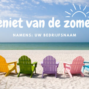 A5 gepersonaliseerde zomerkaart Geniet van de zomer