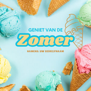 A5 gepersonaliseerde zomerkaart Zomer!