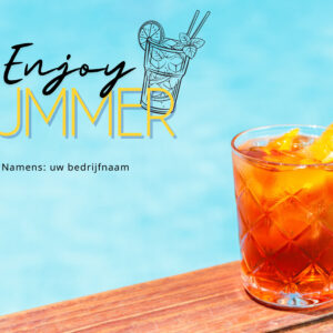 A5 gepersonaliseerde zomerkaart ‘Enjoy!’