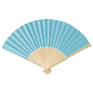 Bamboe handwaaier Blauw