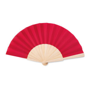 Bamboe handwaaier Rood